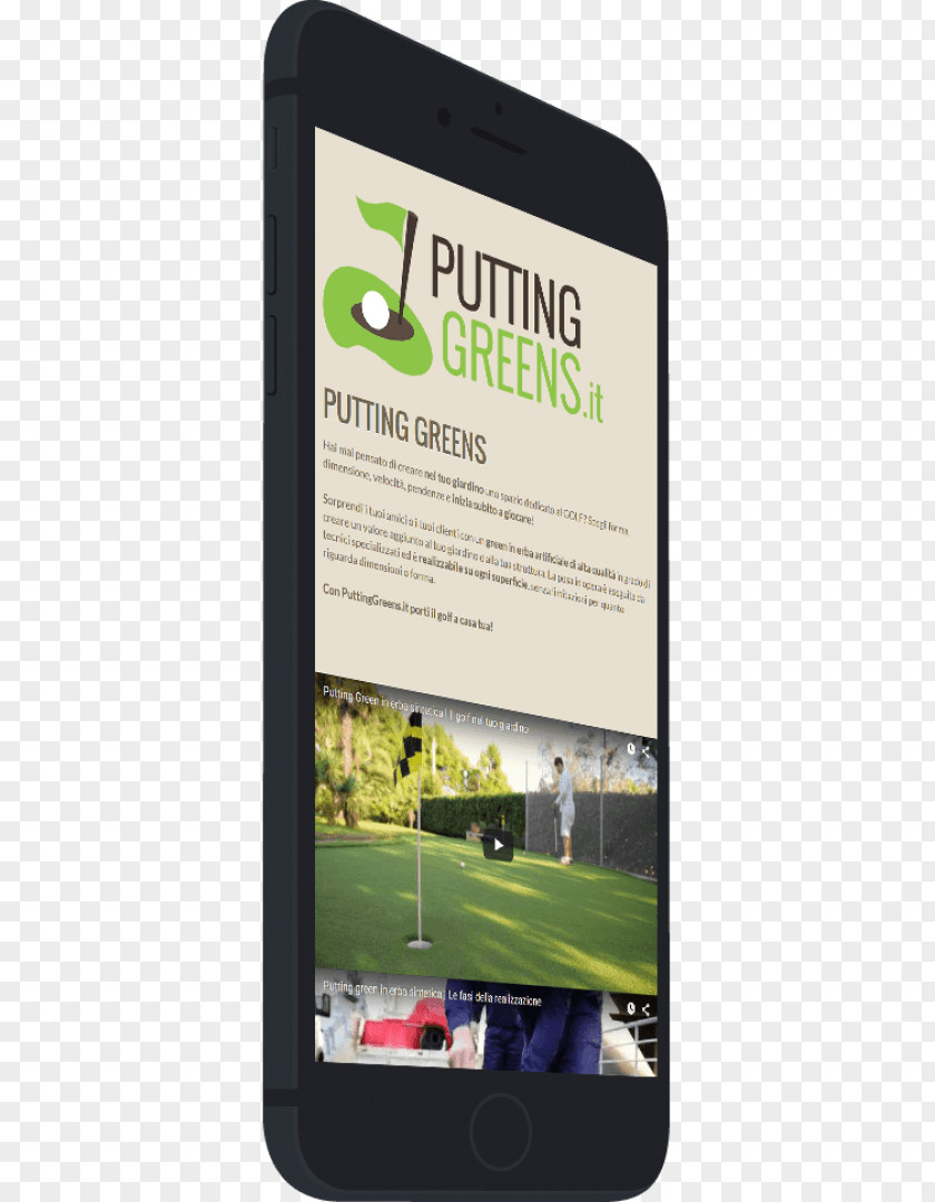 Putting Green Smartphone Display Advertising Multimedia Brand PNG