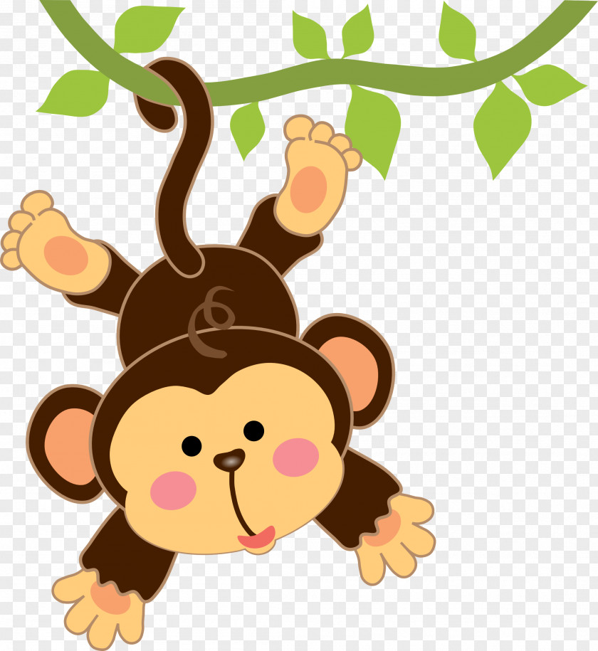 Safari Monkey Cliparts Infant Cartoon Drawing Clip Art PNG
