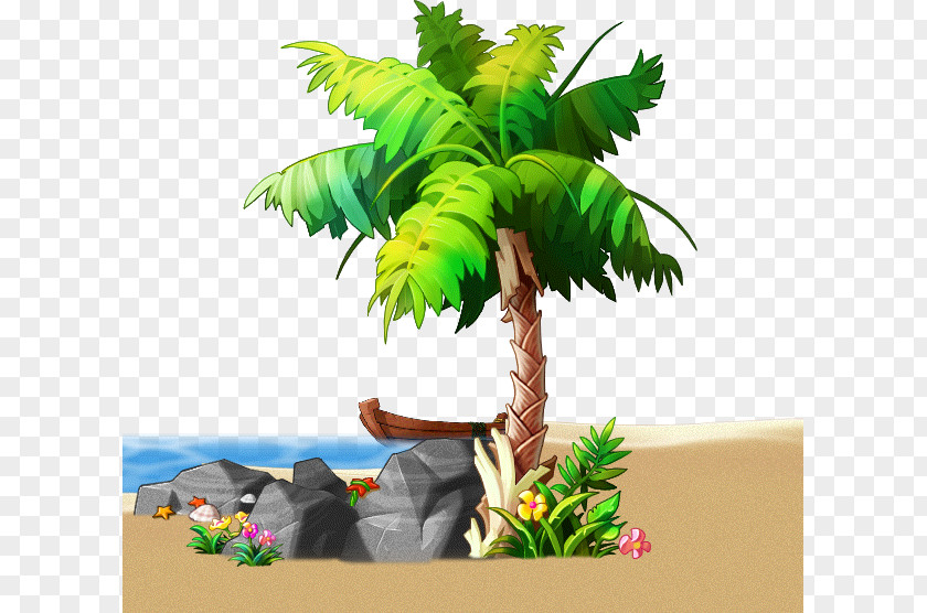 Beach Collection Coconut MapleStory Flowerpot PNG