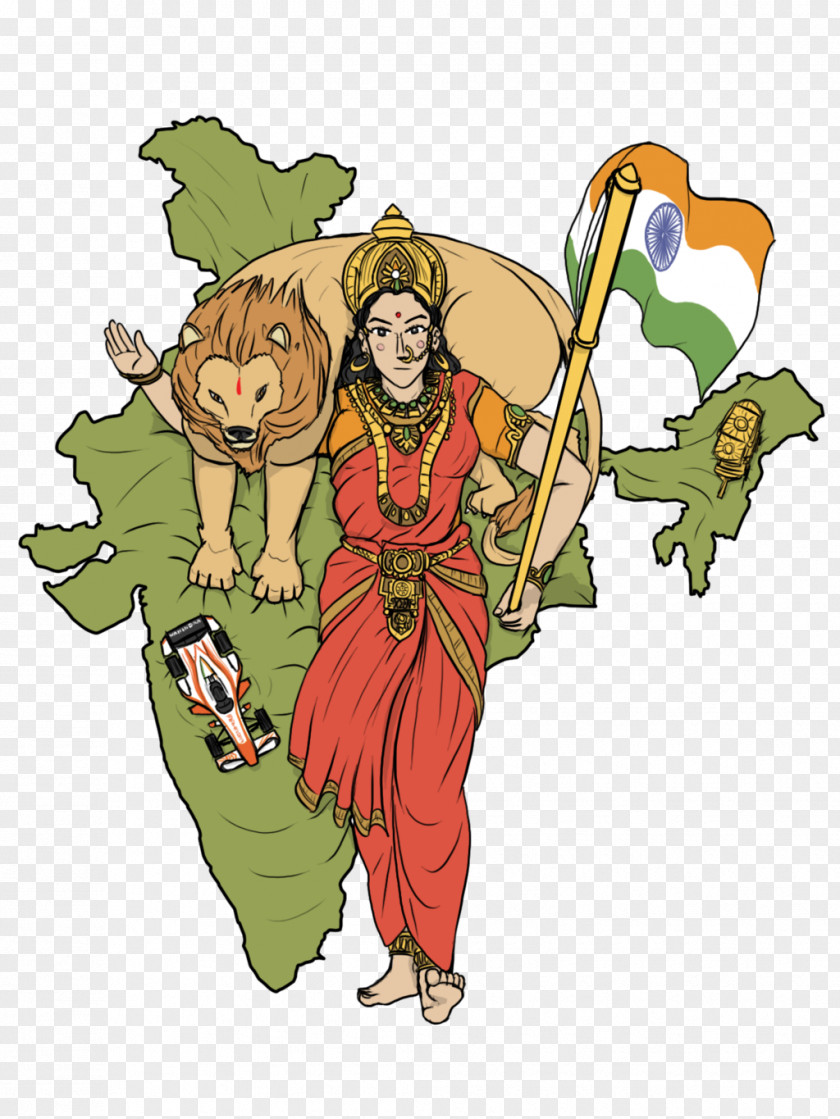 Bharat Mata Maharashtra Map Clip Art PNG