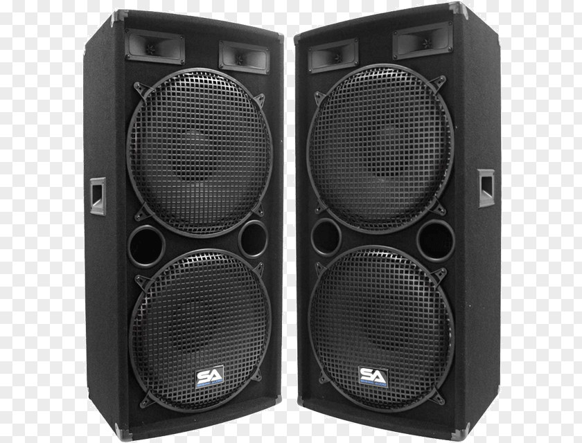 Dj Speakers Loudspeaker Audio Public Address Systems Disc Jockey Woofer PNG