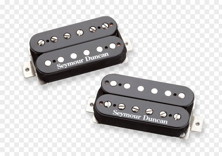 Electric Guitar Seymour Duncan Hot Rodded Humbucker Pickup Set, JB And Jazz SH-4 PNG