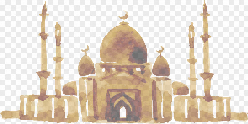 Hand Painted Indian Taj Mahal Ramadan Islam Mawlid Allah Isra And Miraj PNG