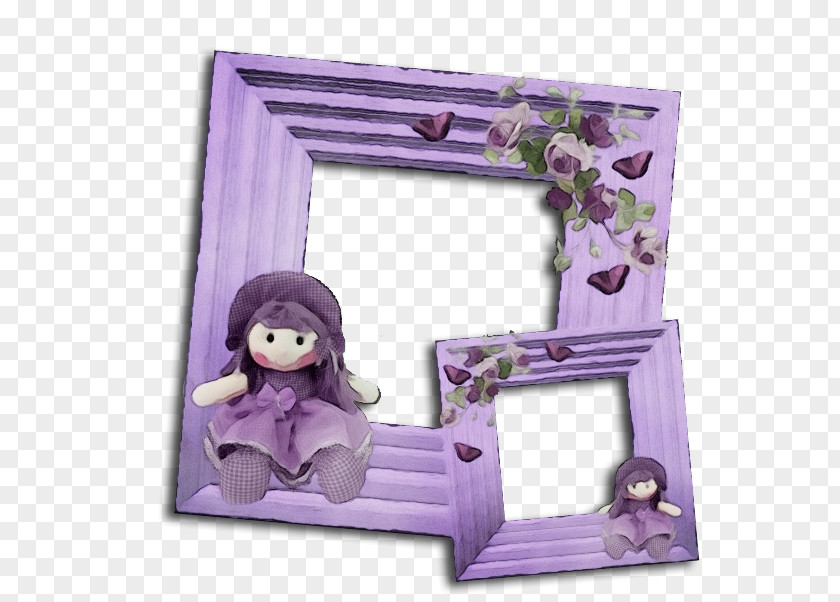 Pink Lavender Background Frame PNG