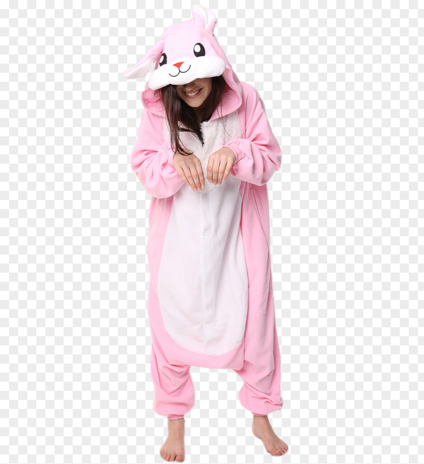 Rabbit Pajamas European Hoodie Tracksuit Onesie PNG