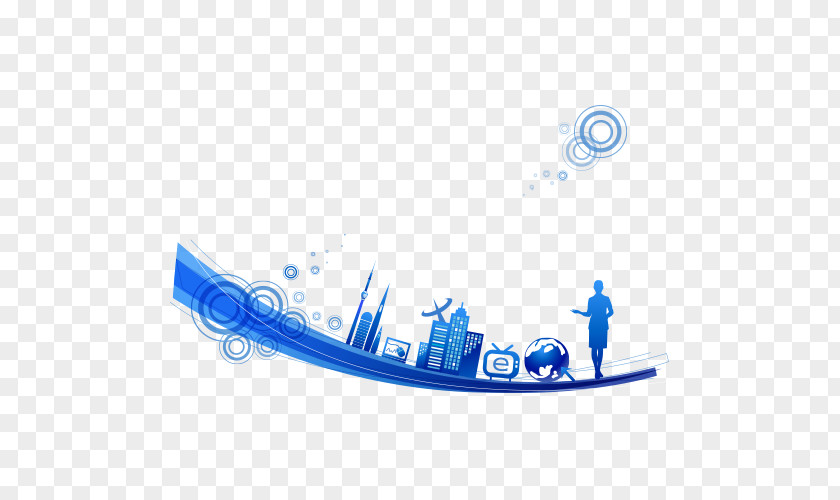 Blue City Background Picture PNG