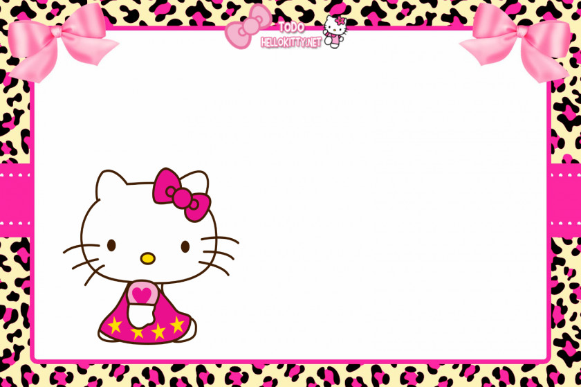 Hello Kitty Party Convite Birthday PNG