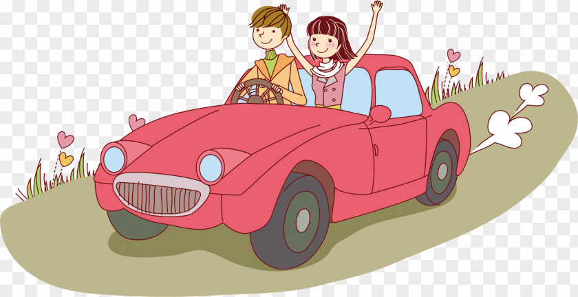 Road Car Cartoon Significant Other Illustration PNG