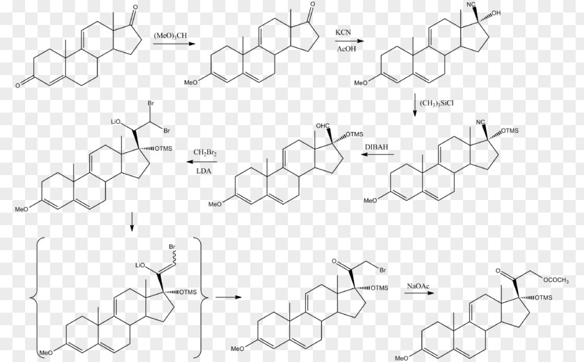 Synth Flunisolide Cortisol Anecortave Acetate Betamethasone Chemical Synthesis PNG