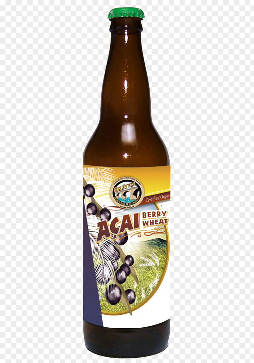 Wheat Berry Beer Bottle Eel River Glass PNG
