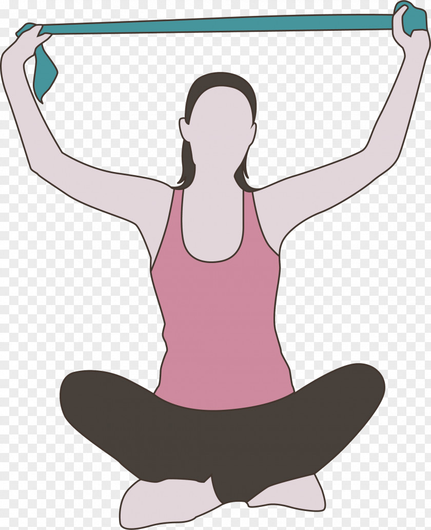 Yoga Belt Stretch Stretching Download PNG