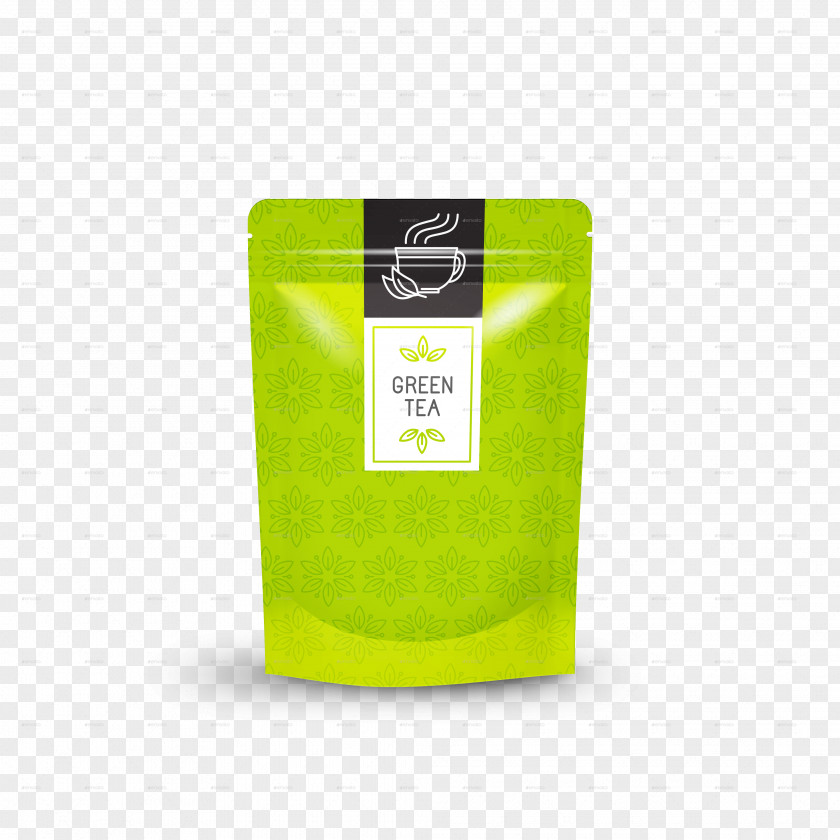 Chips Packet Green Tea Mockup PNG