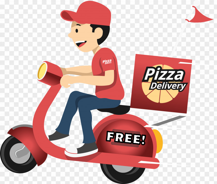 Delivery Car Pizza Take-out Bento PNG