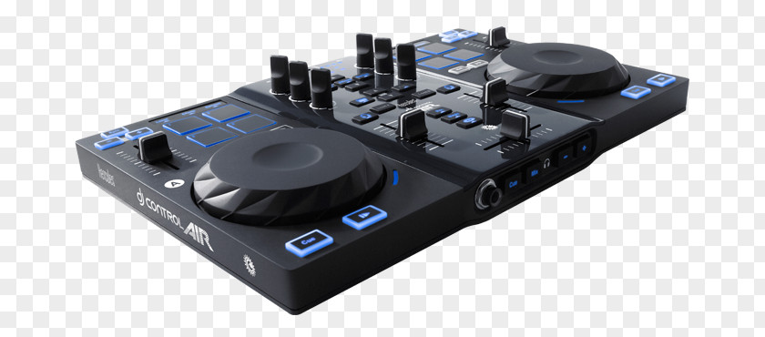 DJ Controller Hercules Control AIR Disc Jockey Audio Mixers Music PNG controller jockey Music, dj console clipart PNG