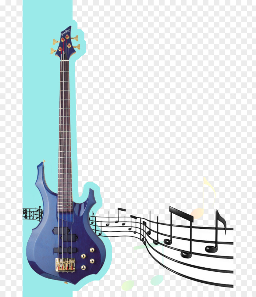 Electric Guitar Material Bass Musical Note PNG