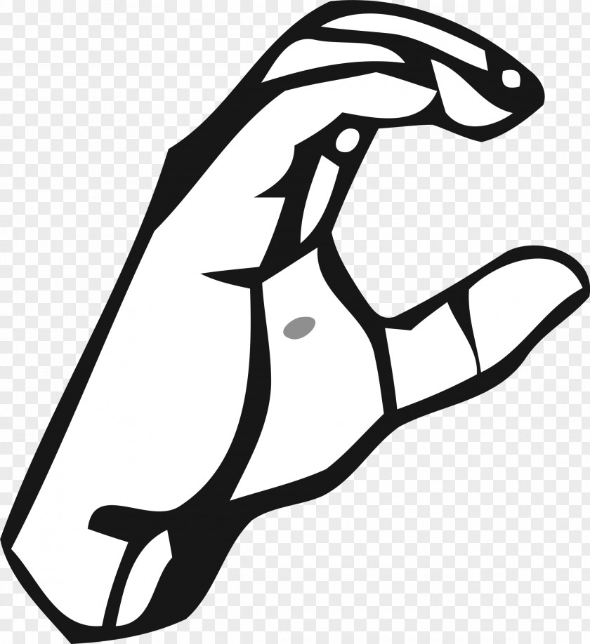Letter C American Sign Language Clip Art PNG