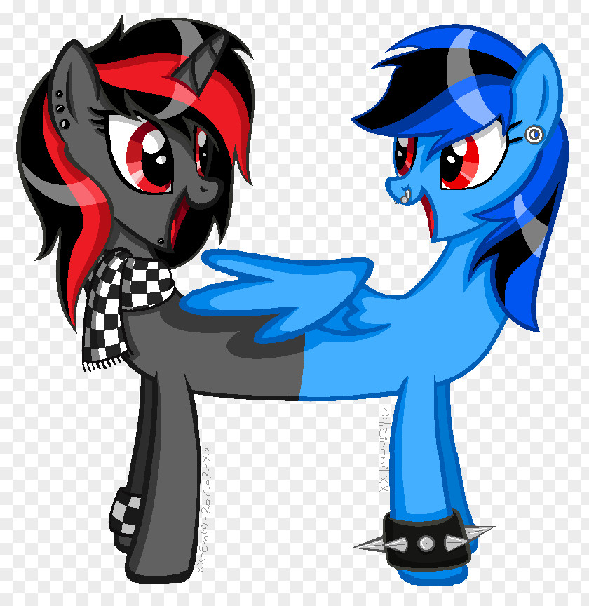 Razor Blade Drawing Pony Horse Emo PNG