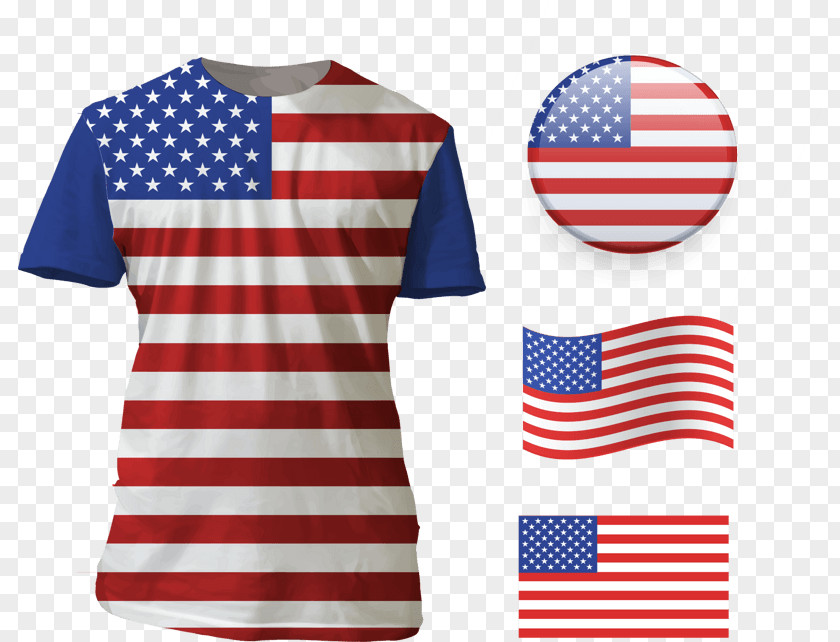 Americanflag Design Element T-shirt United States Of America Royalty-free Stock Photography PNG