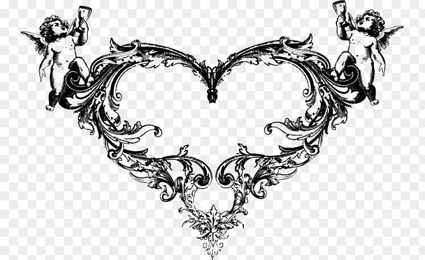Cupid Heart Euclidean Vector Ornament Clip Art PNG