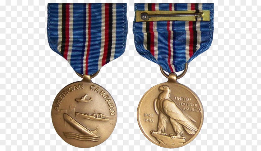 Medal Gold United States American Campaign Award PNG