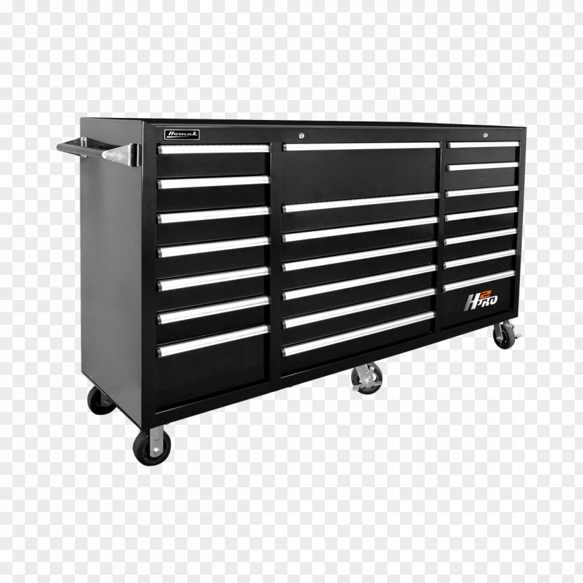 Rolling Tool Organizer Homak H2PRO Series 72-Inch 21-Drawer Cabinet Boxes Cabinetry PNG