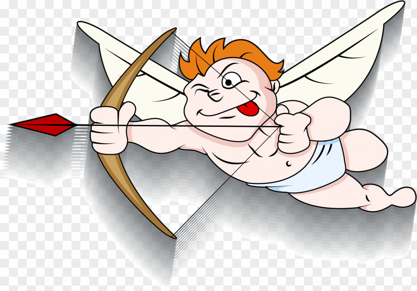 Vector Painted Cupid Illustration PNG