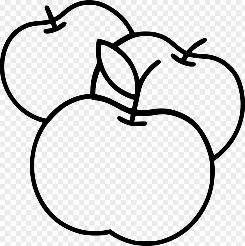 Apple Fruit Draw Black And White Depositphotos Clip Art PNG