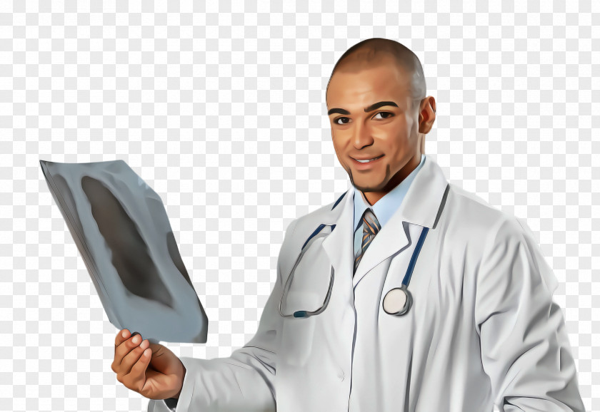 Gesture Service X-ray Workwear White Coat Medical Equipment PNG