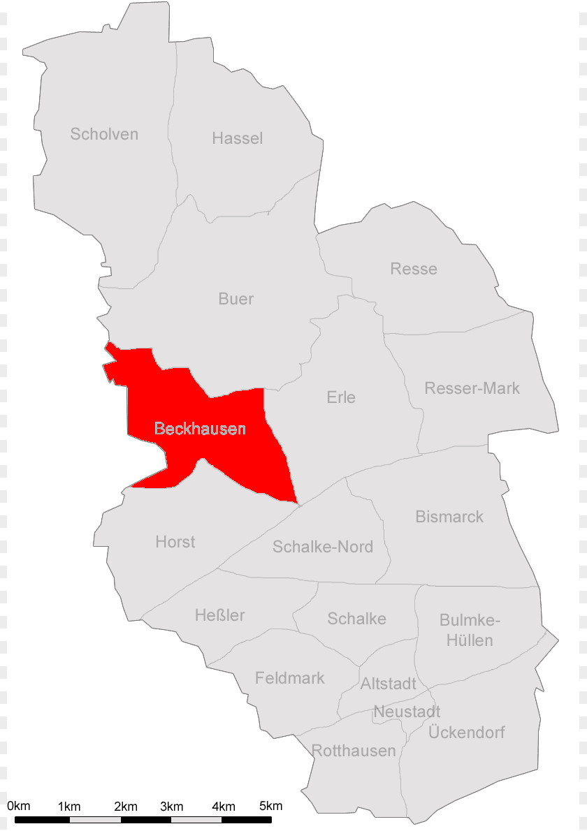 Map Buer Beckhausen Distretti Urbani Di Gelsenkirchen Erle PNG