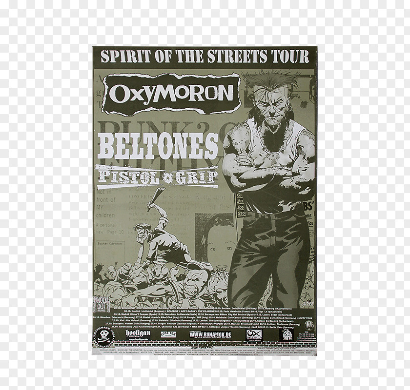 Punk Concert Oxymoron Feed The Breed Poster Certificate Of Deposit PNG