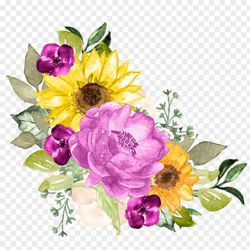 Rose Order Wildflower Bouquet Of Flowers Drawing PNG