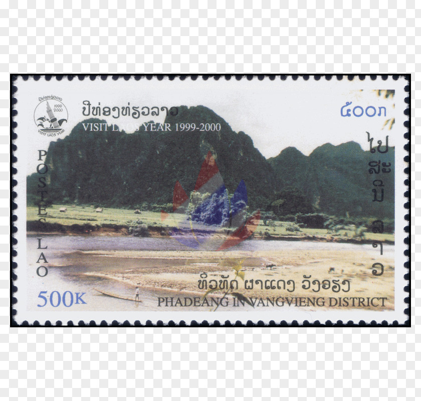That Luang Lao Paper Postage Stamps Mail PNG