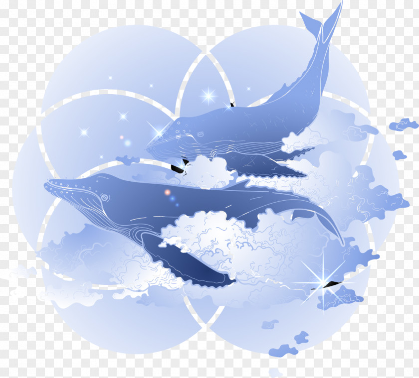 Blue-purple Whale Humpback Blue PNG