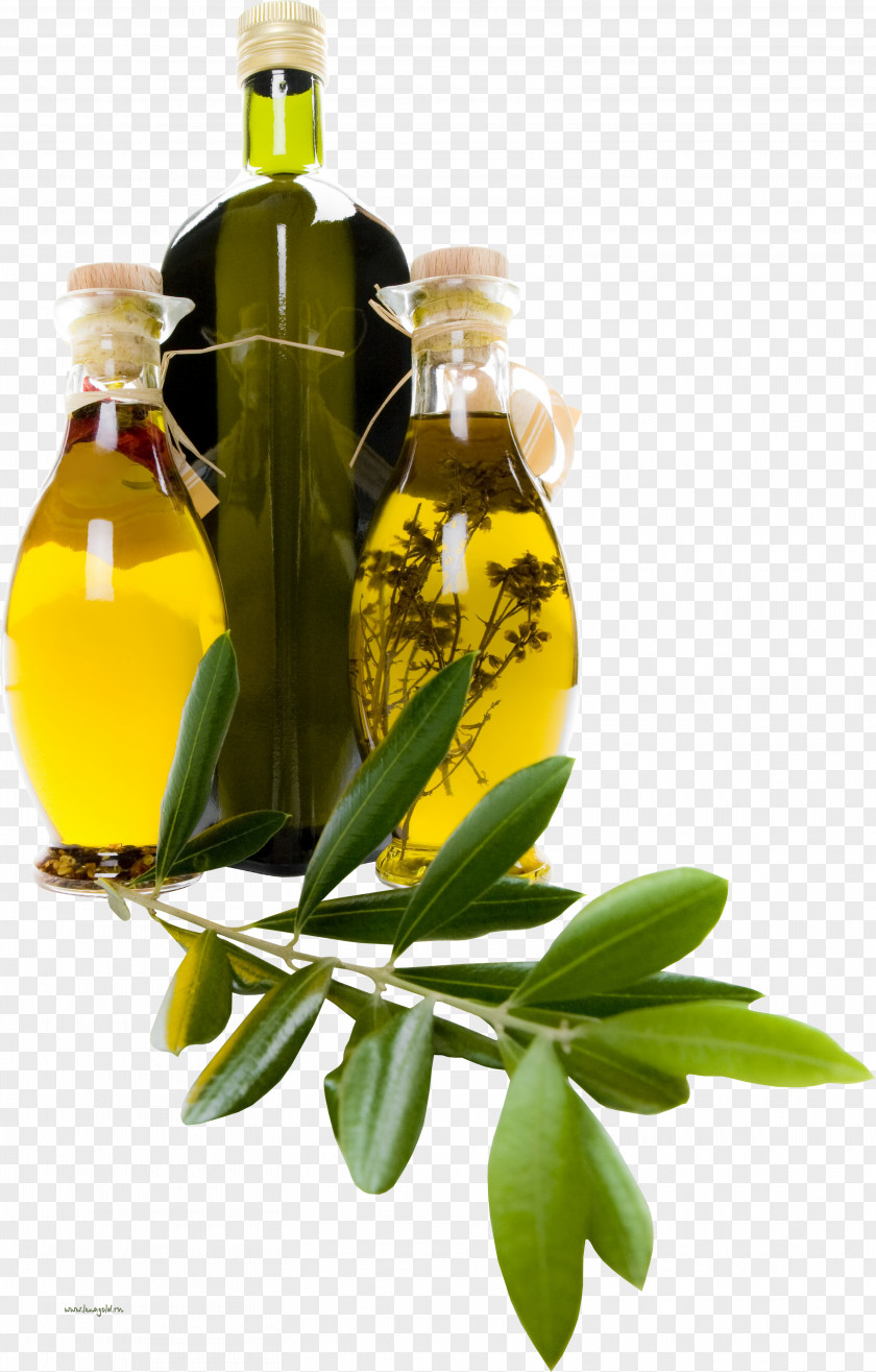 Olive Oil Soybean Bottle PNG