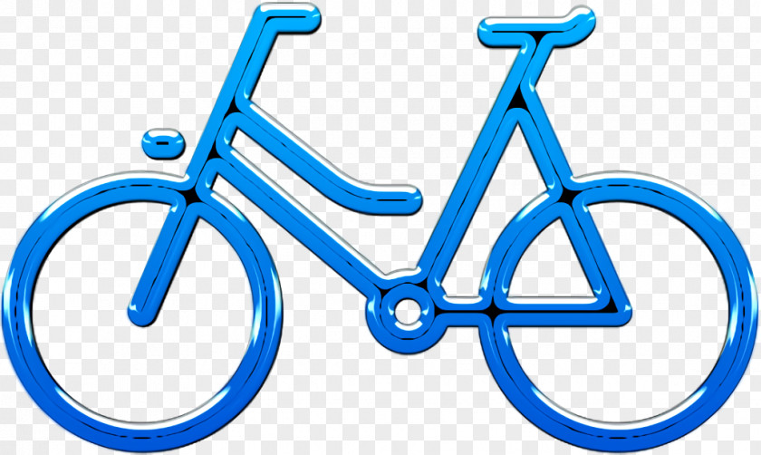 Ride Icon Bicycle Linear Detailed Travel Elements PNG