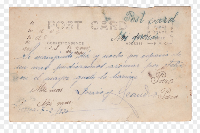 1930 Document Calligraphy PNG