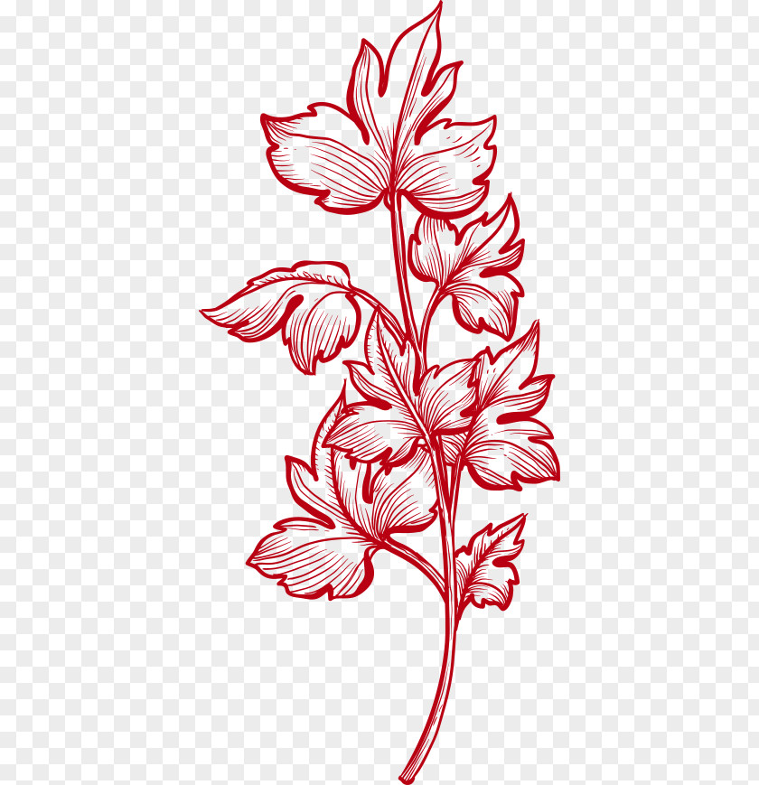 March 8 Women's Day Floral Design Cut Flowers Symmetry Leaf Pattern PNG