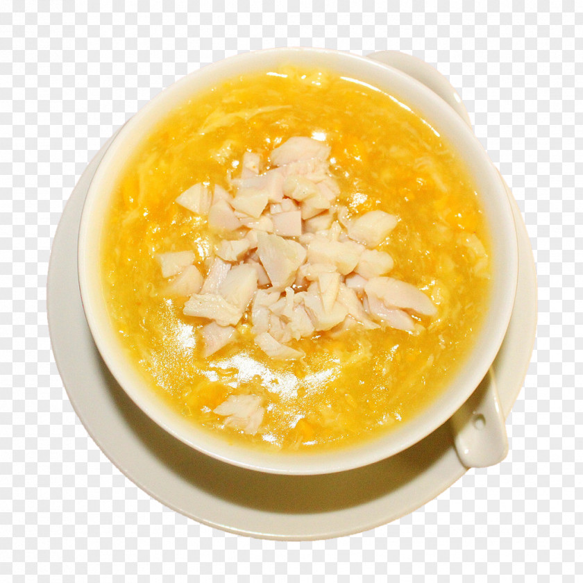 Minced Chicken Corn Soup Chinese Cuisine Egg Drop Crab PNG