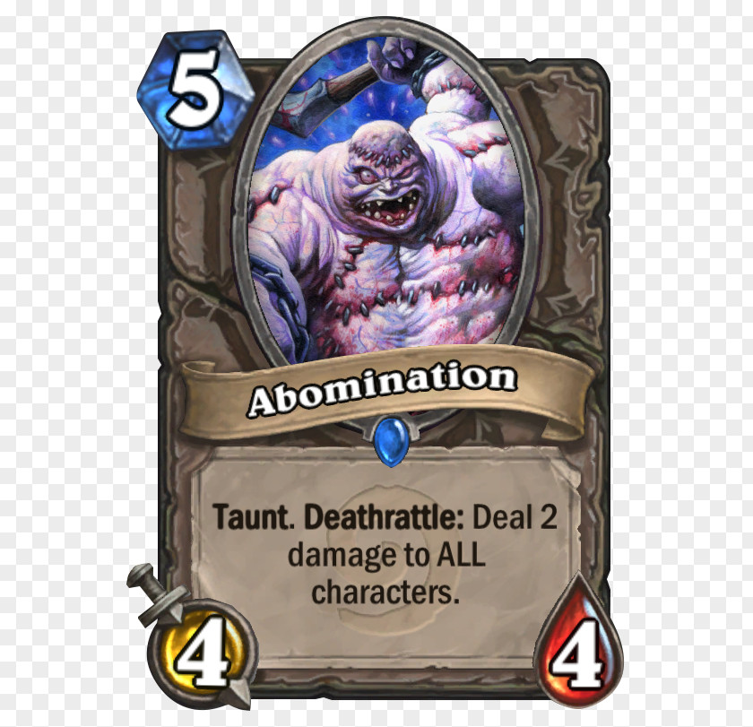 Abomination Knights Of The Frozen Throne Boomsday Project Playing Card Game Expansion Pack PNG