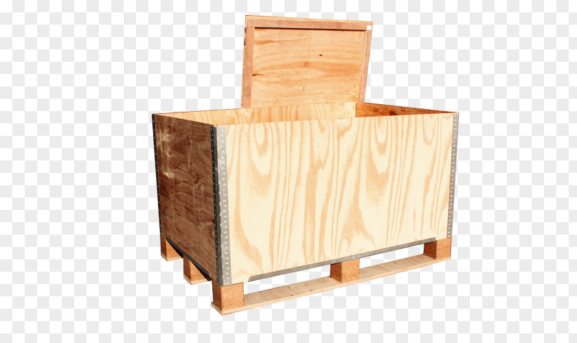 Box Plywood Crate ISPM 15 PNG
