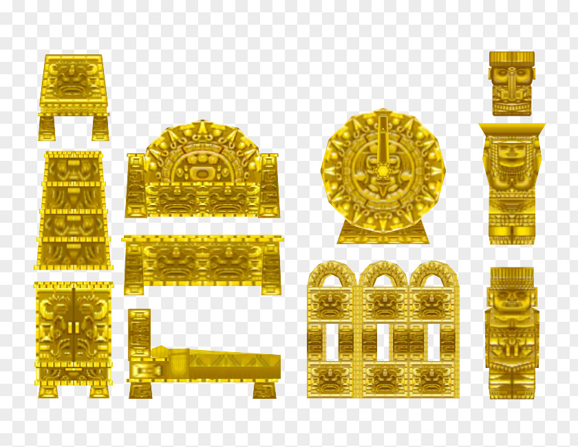 Gold Model 01504 Brass Font PNG
