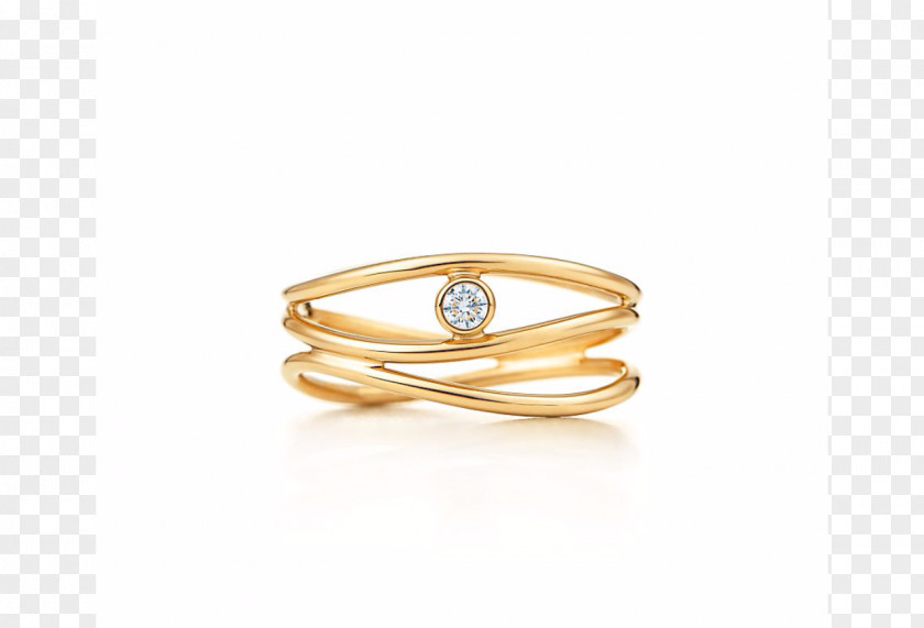 Ring Engagement Diamond Tiffany & Co. Gold PNG