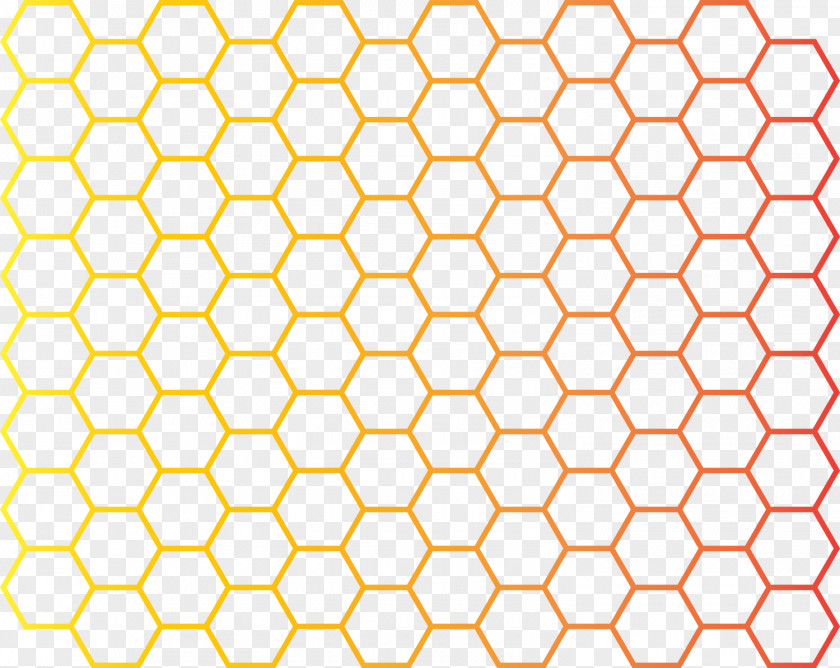 Simple Cellular Grid Vector Hexagon Honeycomb Euclidean Hexadecimal Pattern PNG