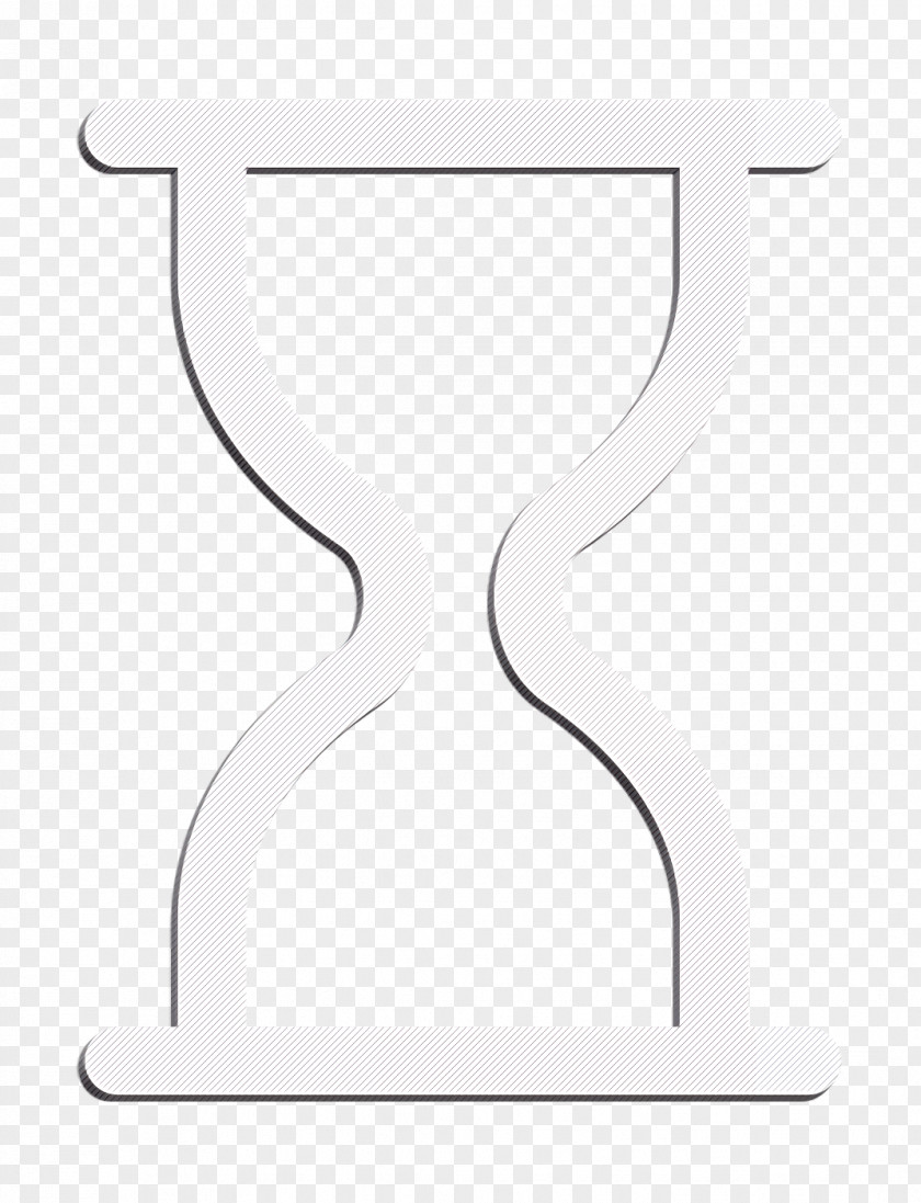 Wait Icon Hourglass Cursor Lineal PNG