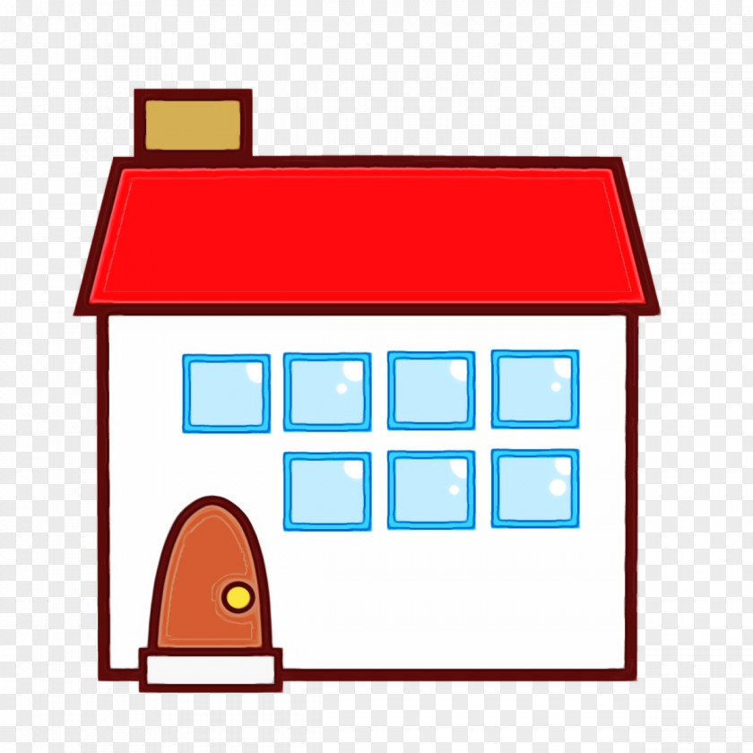 Cartoon Building House Plan PNG