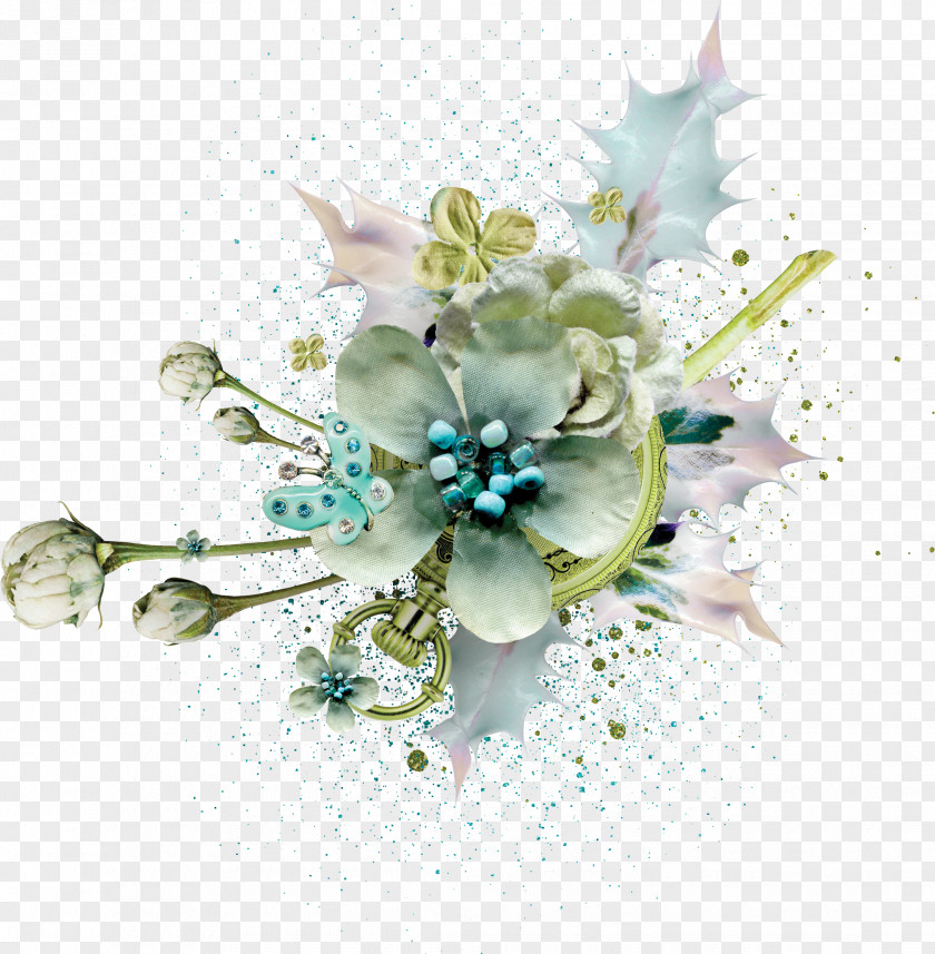 Scrap Flower Picture Frames Floral Design PNG