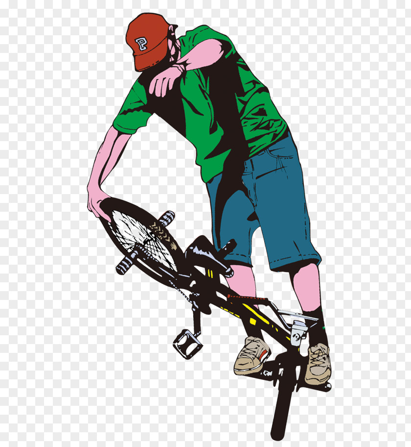 The Man Who Plays Bike BMX Flatland Bicycle Poster PNG