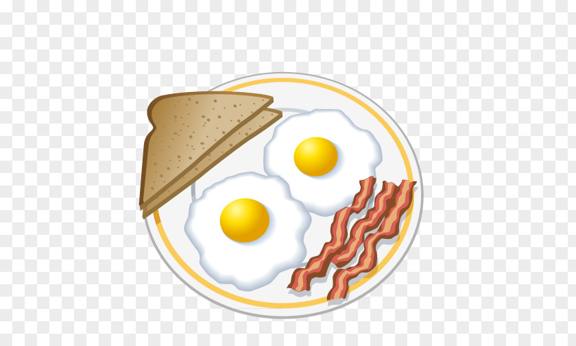 Vector Nutritious Breakfast Fried Egg Omelette Drawing PNG