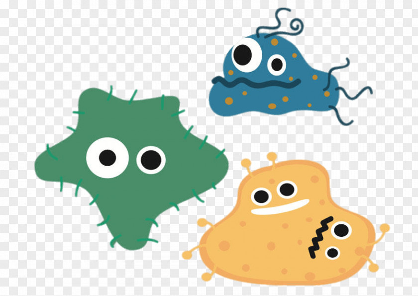 Cartoon Microorganism Bacteria PNG
