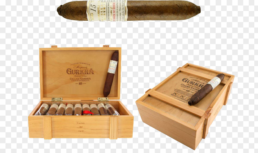 Cigar Gurkha Basement Humidor Retail PNG